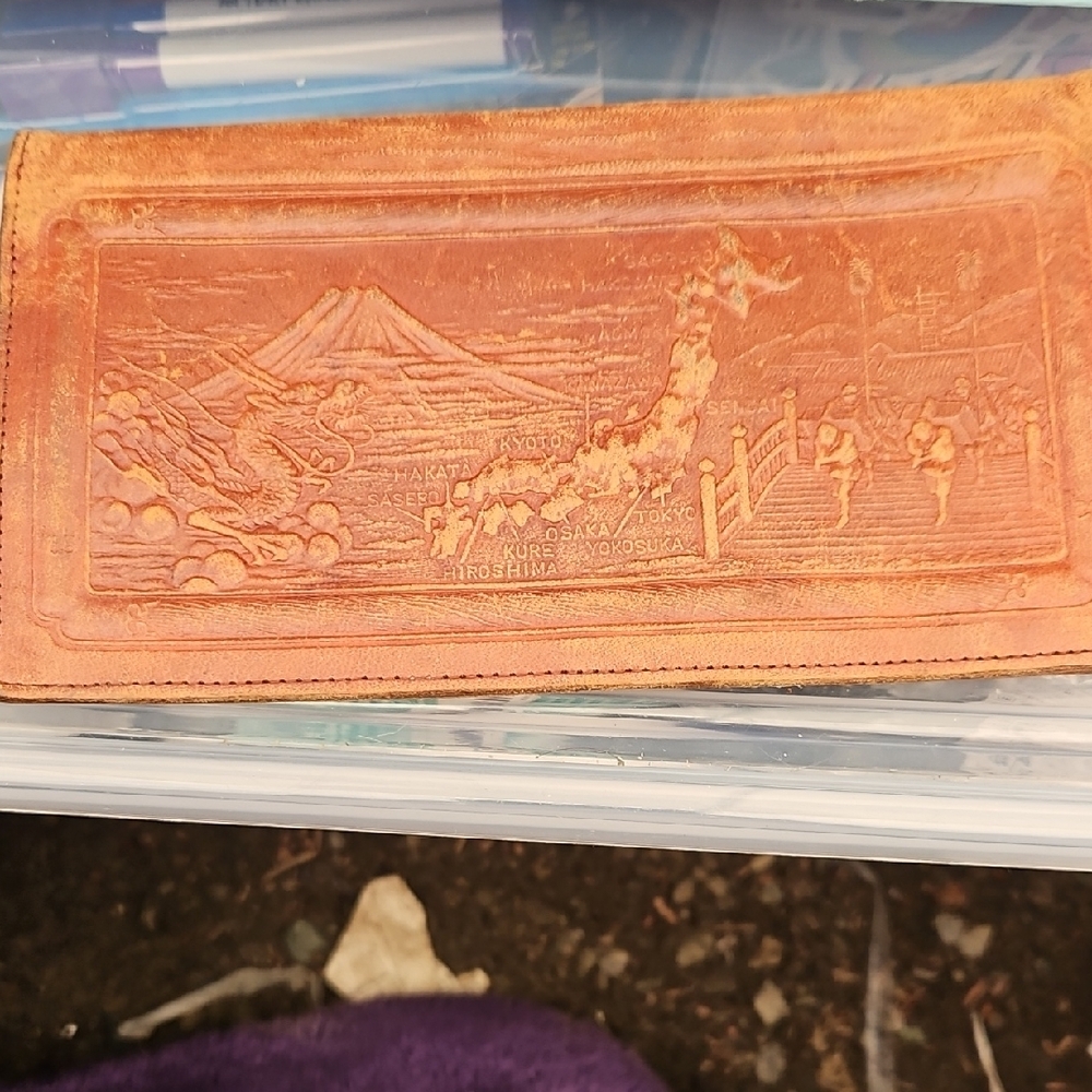 Vintage Embossed Leather Wallet